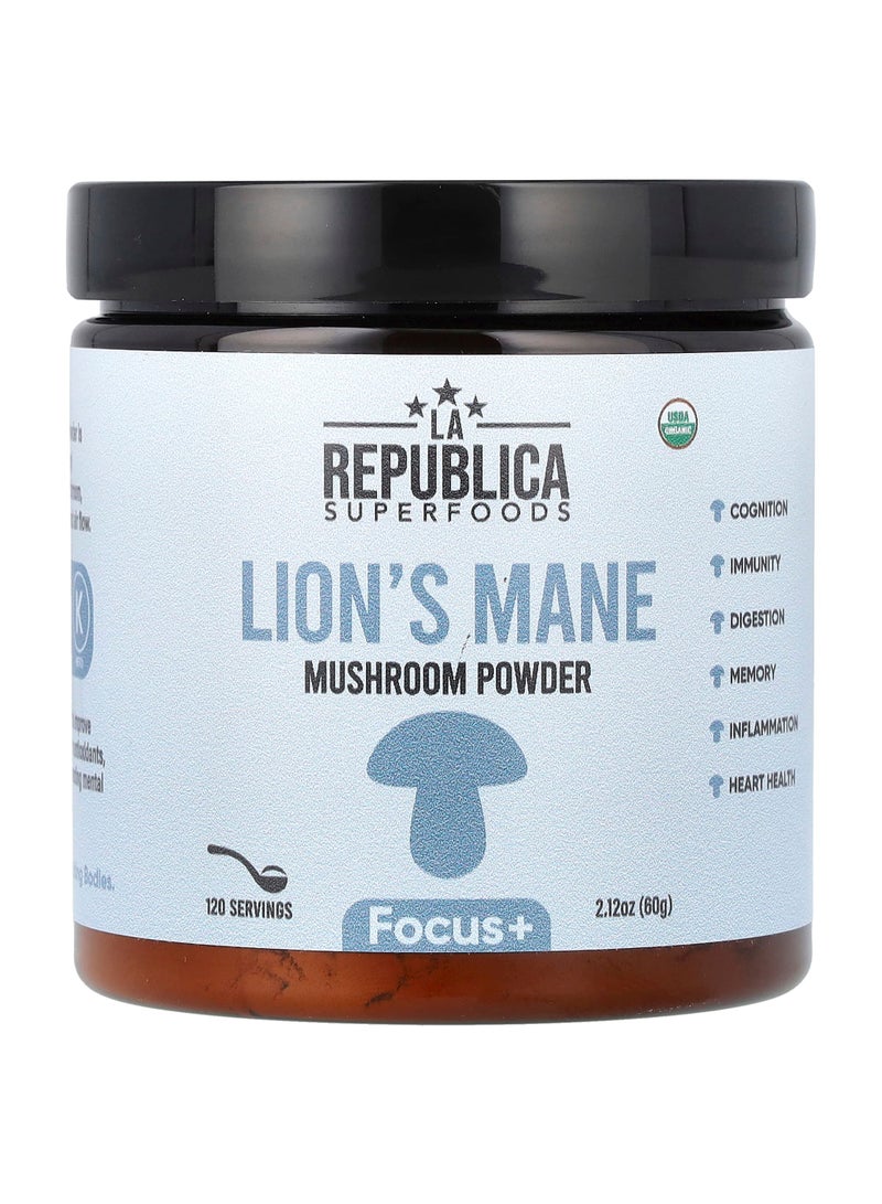 Superfoods, Lion's Mane Mushroom Powder, 2.12 oz (60 g)